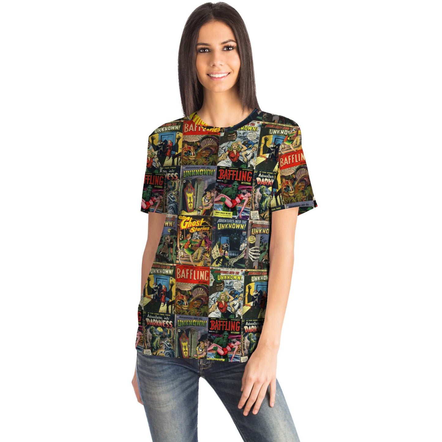 65 MCMLXV Unisex Cosplay Vintage Horror & Suspense Comics Print T-Shirt - 65mcmlxv