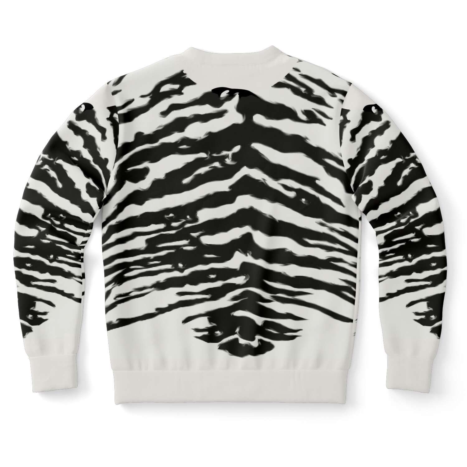 65 MCMLXV Unisex Cream Zebra Animal Print Sweatshirt - 65mcmlxv