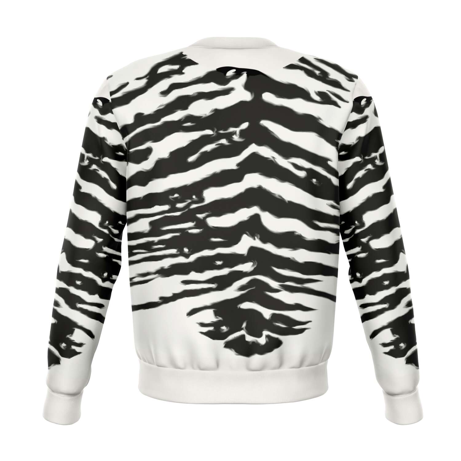 65 MCMLXV Unisex Cream Zebra Animal Print Sweatshirt - 65mcmlxv