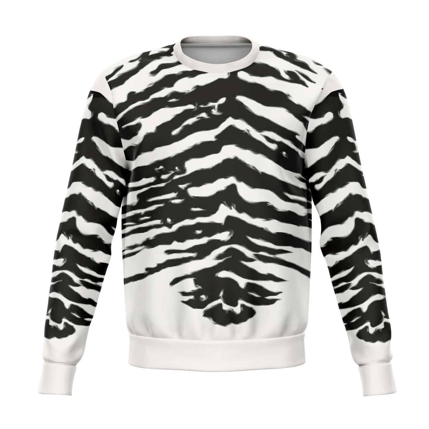 65 MCMLXV Unisex Cream Zebra Animal Print Sweatshirt - 65mcmlxv