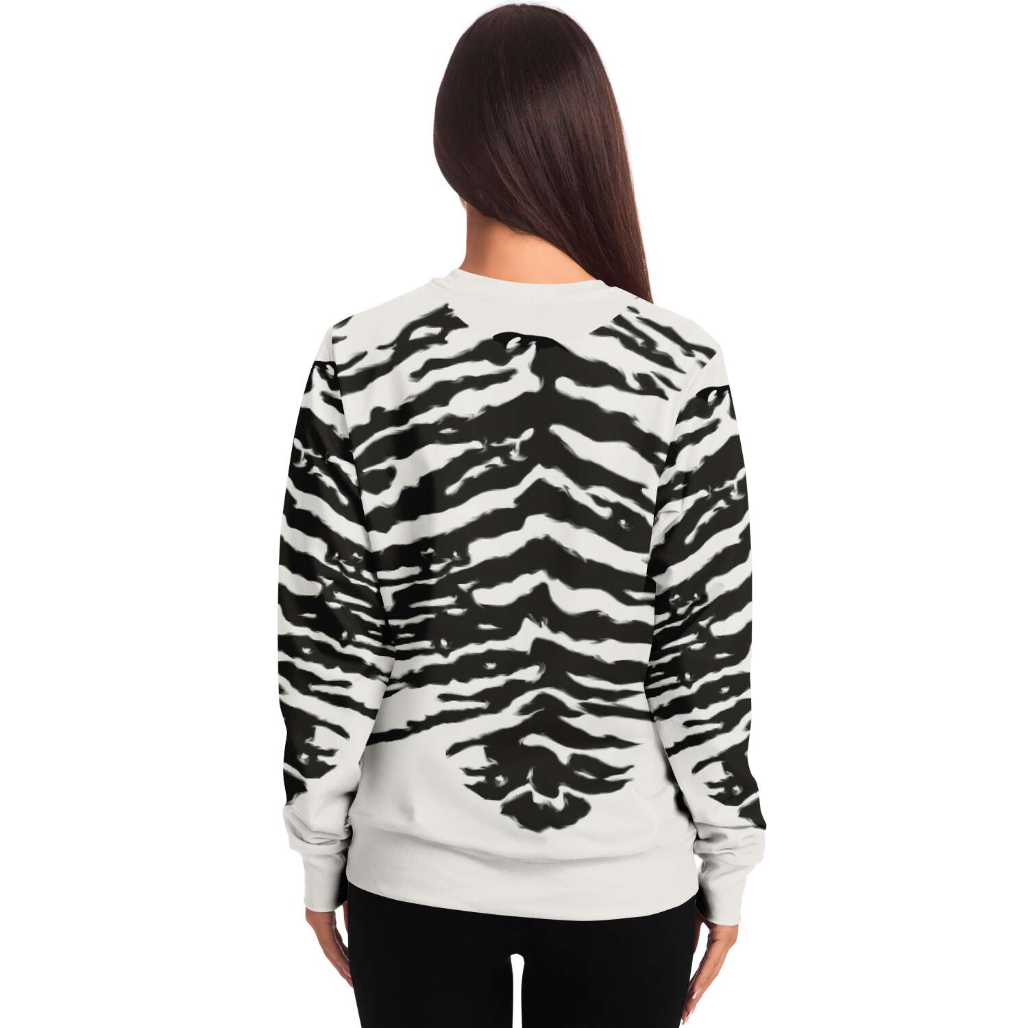 65 MCMLXV Unisex Cream Zebra Animal Print Sweatshirt - 65mcmlxv