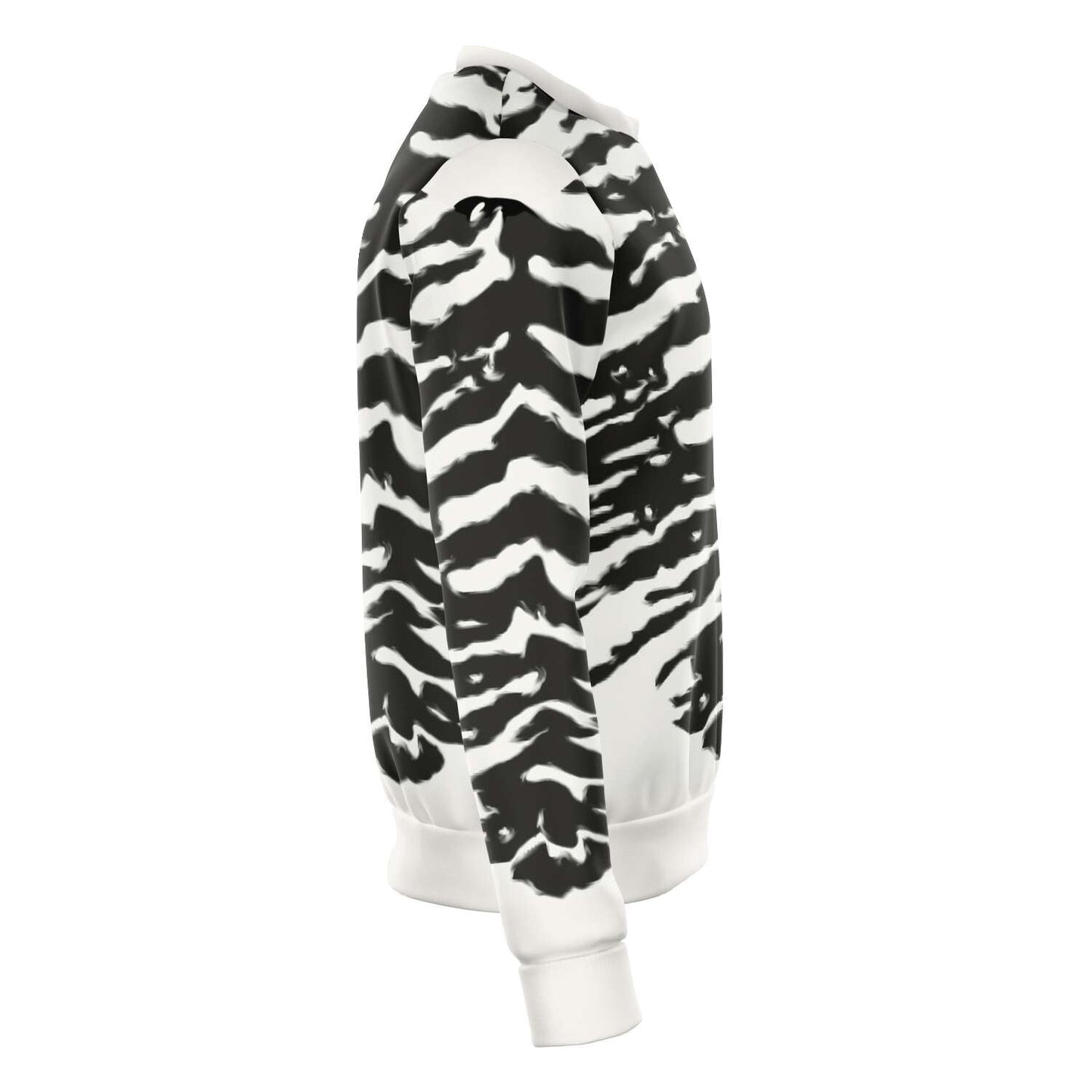 65 MCMLXV Unisex Cream Zebra Animal Print Sweatshirt - 65mcmlxv