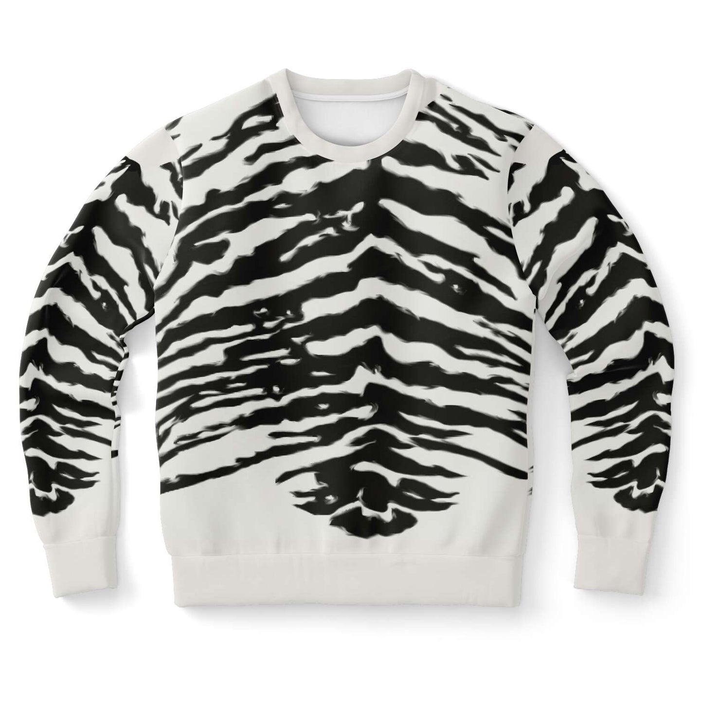 65 MCMLXV Unisex Cream Zebra Animal Print Sweatshirt - 65mcmlxv