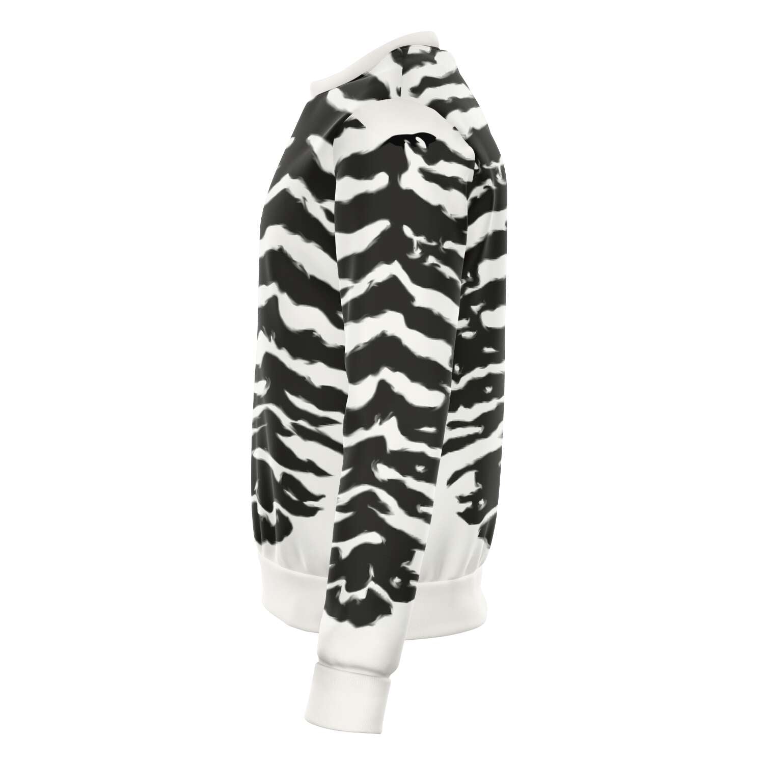 65 MCMLXV Unisex Cream Zebra Animal Print Sweatshirt - 65mcmlxv