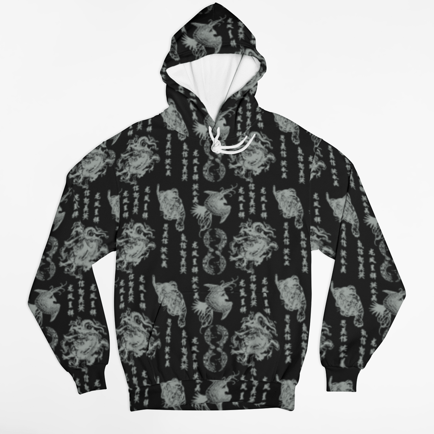 65 MCMLXV Unisex "Destroy All Icons" Tattoo Print Fleece Hoodie - 65mcmlxv