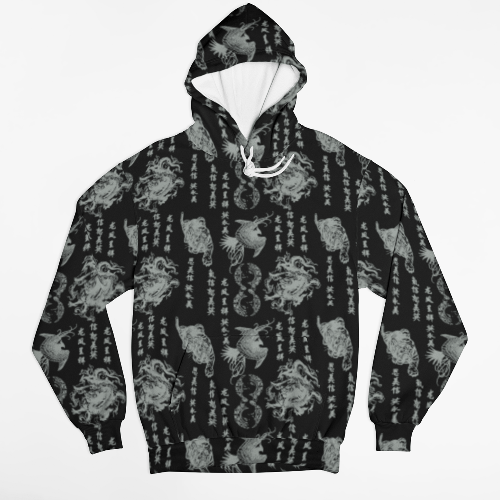65 MCMLXV Unisex "Destroy All Icons" Tattoo Print Fleece Hoodie - 65mcmlxv