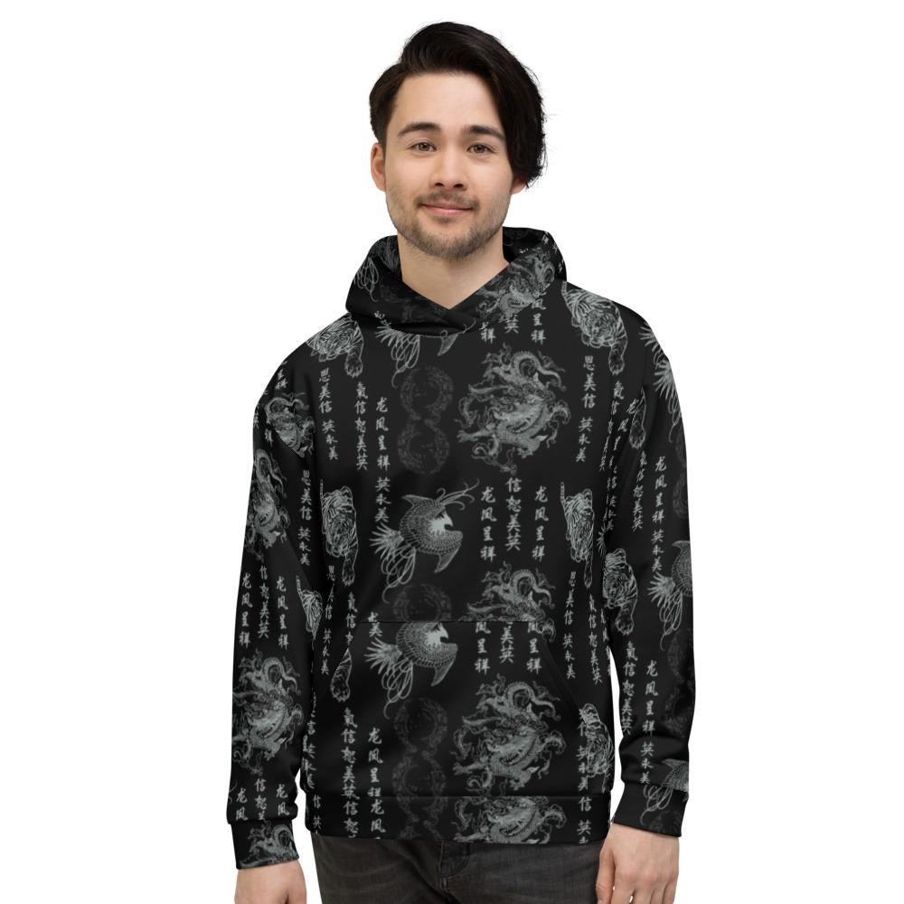 65 MCMLXV Unisex "Destroy All Icons" Tattoo Print Fleece Hoodie - 65mcmlxv