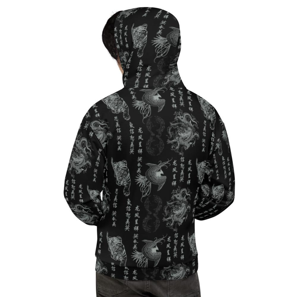 65 MCMLXV Unisex "Destroy All Icons" Tattoo Print Fleece Hoodie - 65mcmlxv
