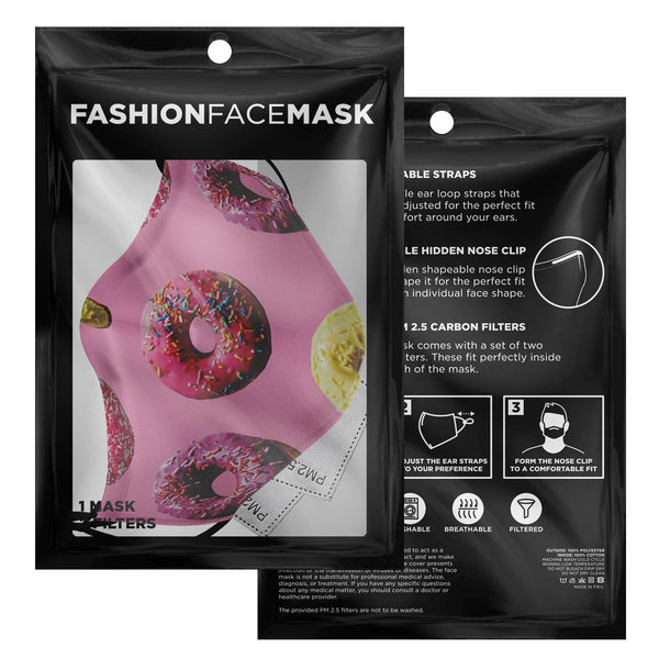 65 MCMLXV Unisex Doughnut Toss Print Face Mask - 65mcmlxv