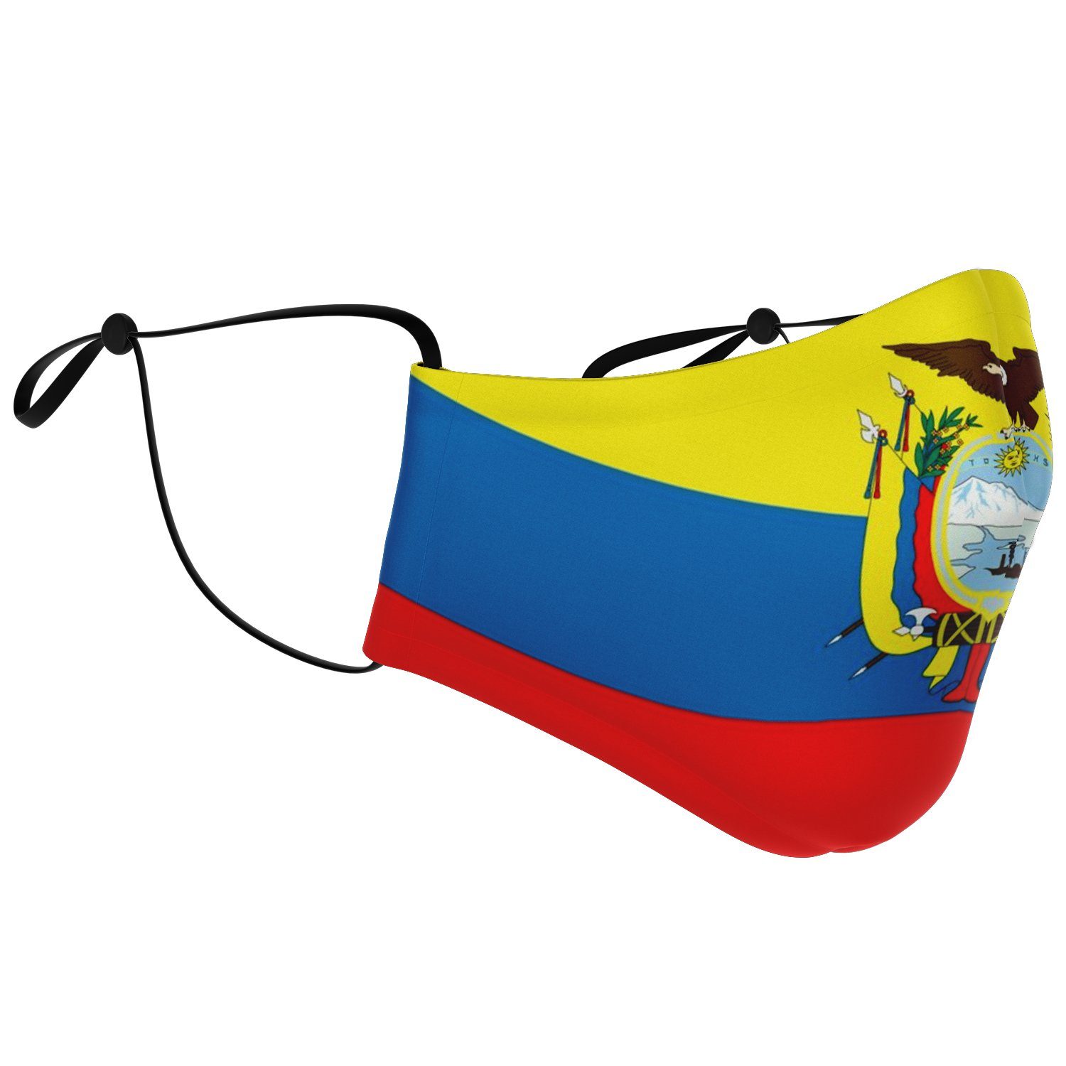 65 MCMLXV Unisex Ecuador Flag Print Face Mask - 65mcmlxv