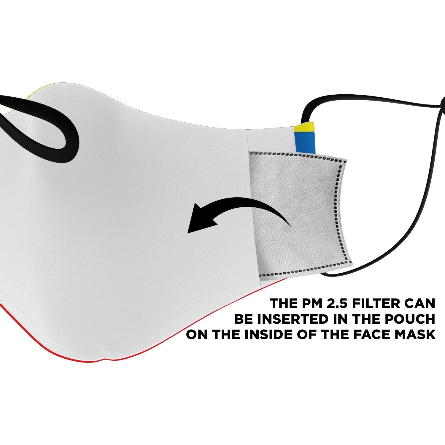 65 MCMLXV Unisex Ecuador Flag Print Face Mask - 65mcmlxv