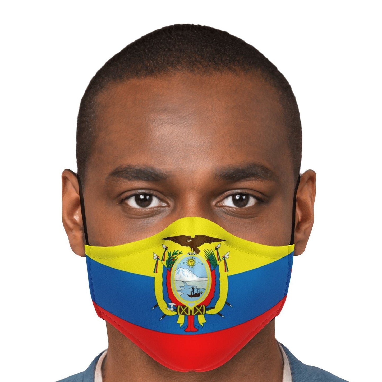 65 MCMLXV Unisex Ecuador Flag Print Face Mask - 65mcmlxv