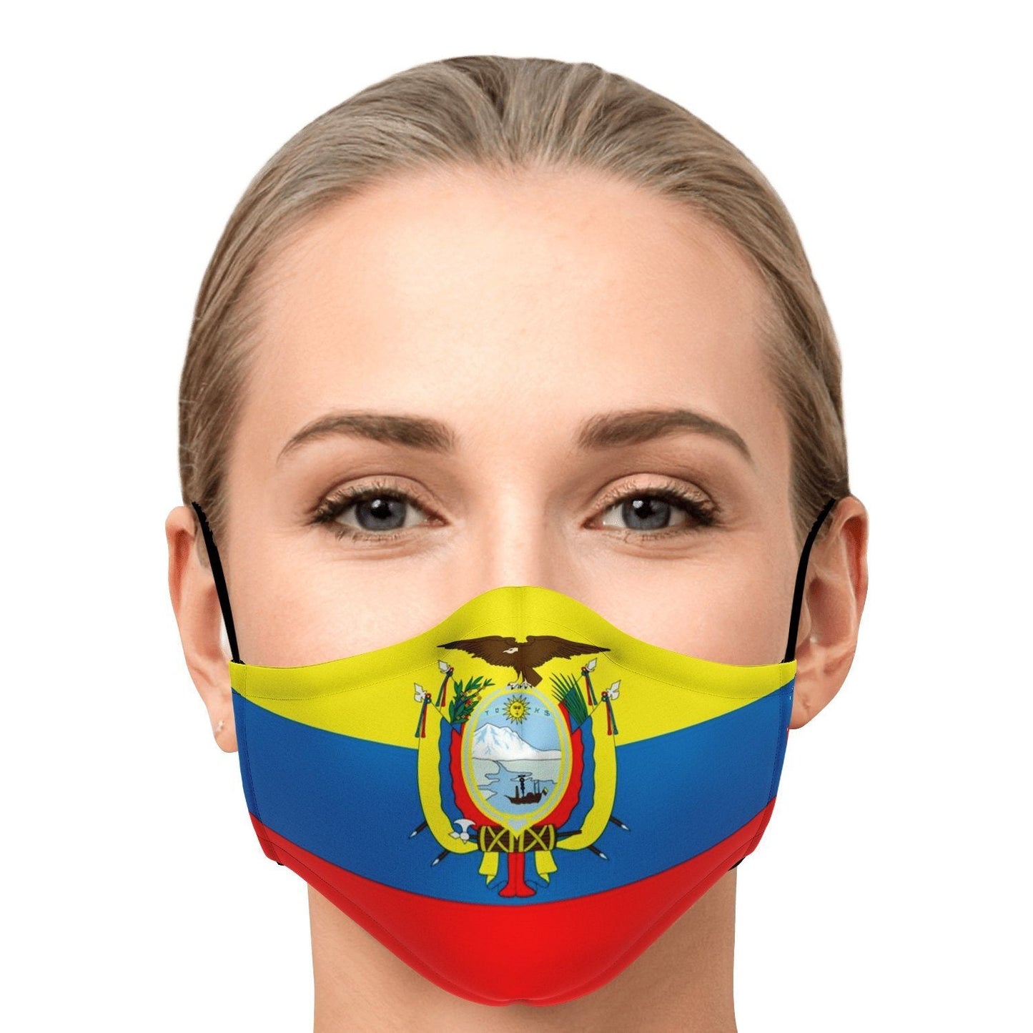 65 MCMLXV Unisex Ecuador Flag Print Face Mask - 65mcmlxv