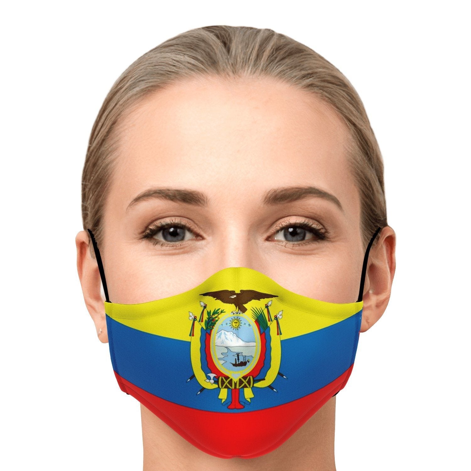 65 MCMLXV Unisex Ecuador Flag Print Face Mask - 65mcmlxv