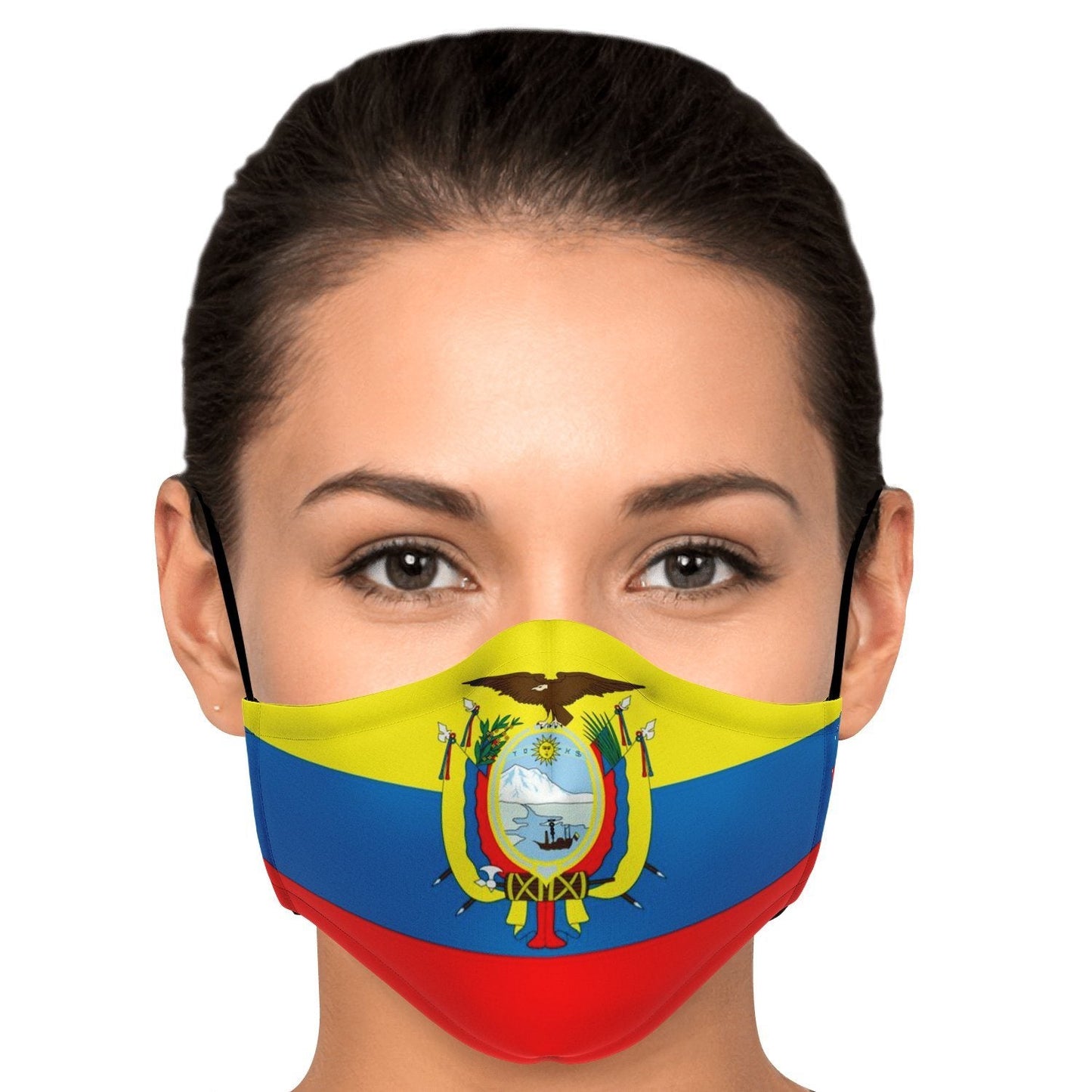 65 MCMLXV Unisex Ecuador Flag Print Face Mask - 65mcmlxv
