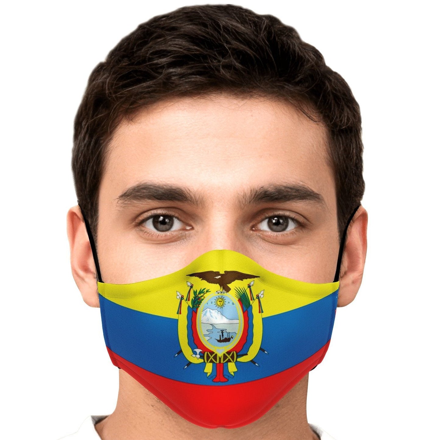 65 MCMLXV Unisex Ecuador Flag Print Face Mask - 65mcmlxv