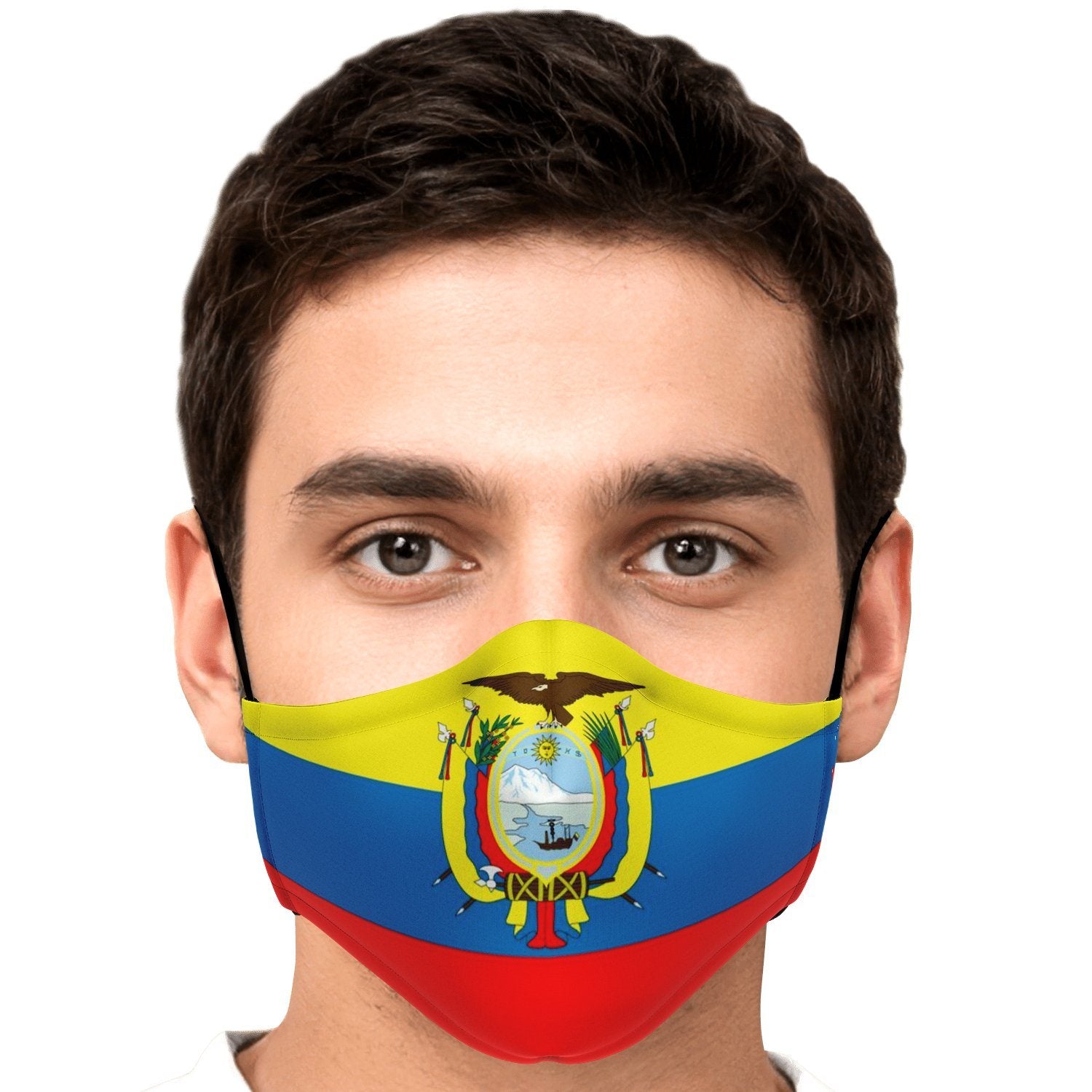 65 MCMLXV Unisex Ecuador Flag Print Face Mask - 65mcmlxv