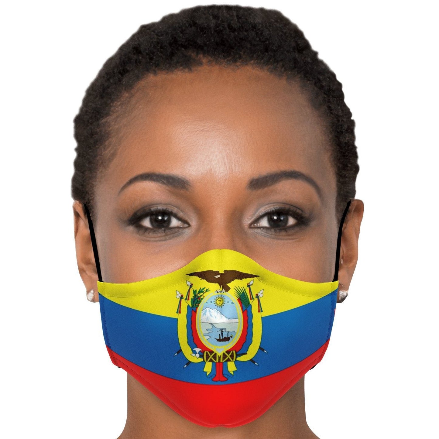 65 MCMLXV Unisex Ecuador Flag Print Face Mask - 65mcmlxv