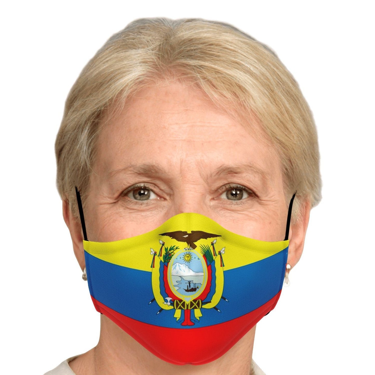 65 MCMLXV Unisex Ecuador Flag Print Face Mask - 65mcmlxv