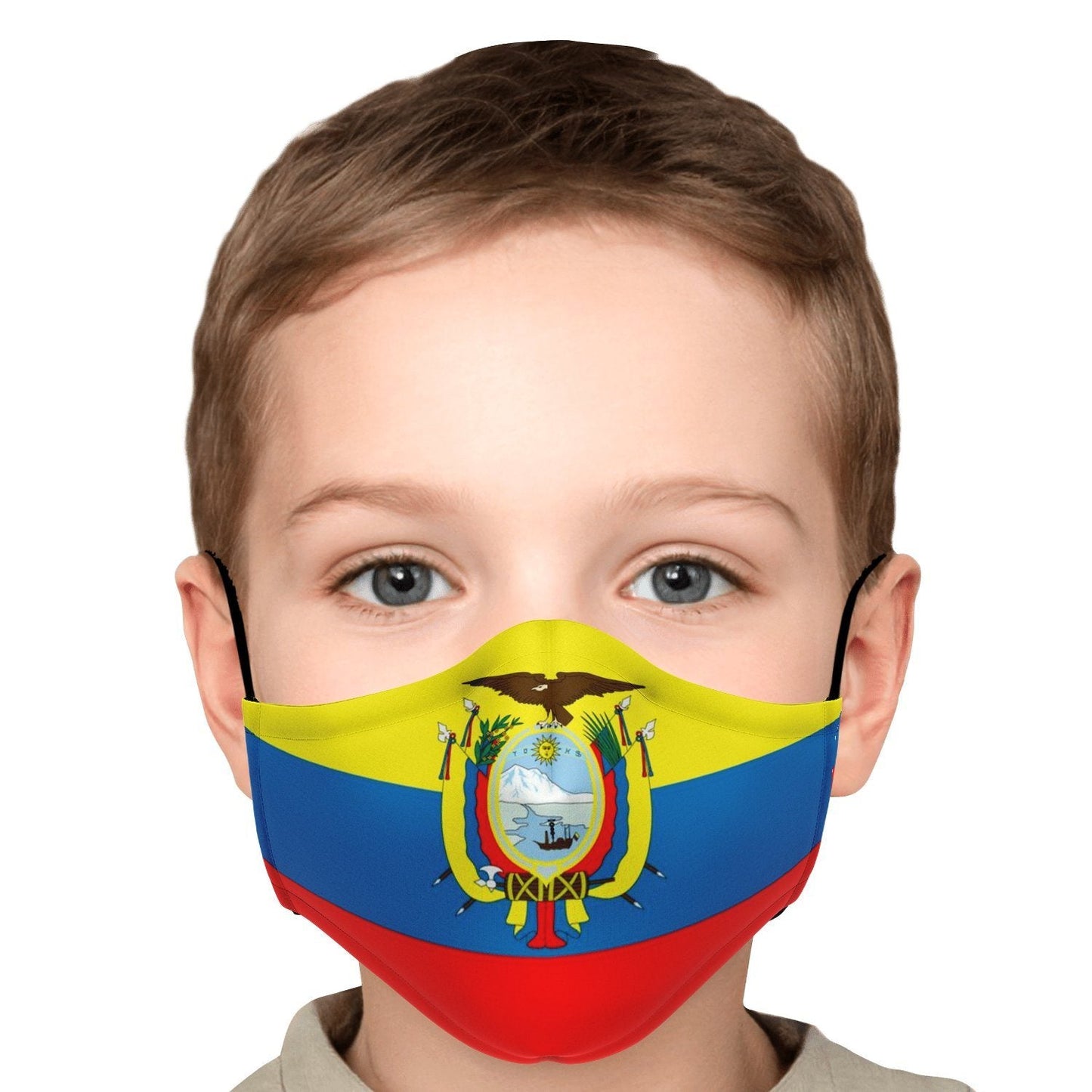 65 MCMLXV Unisex Ecuador Flag Print Face Mask - 65mcmlxv