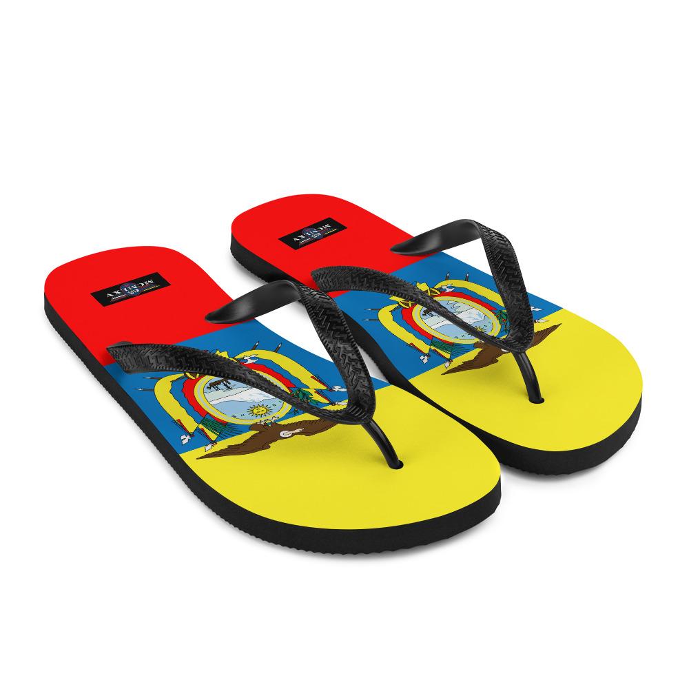 65 MCMLXV Unisex Ecuador Flag Print Flip - Flops - 65mcmlxv