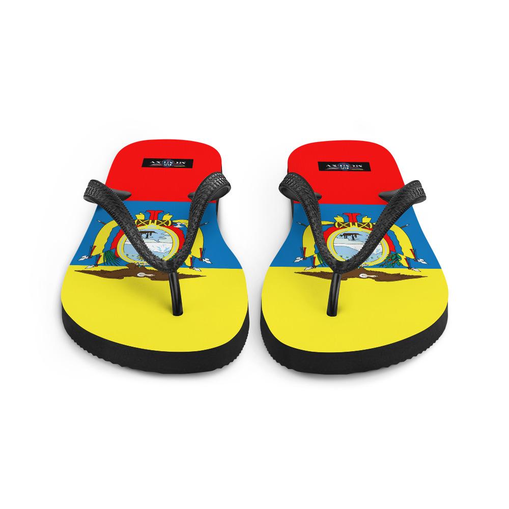 65 MCMLXV Unisex Ecuador Flag Print Flip - Flops - 65mcmlxv