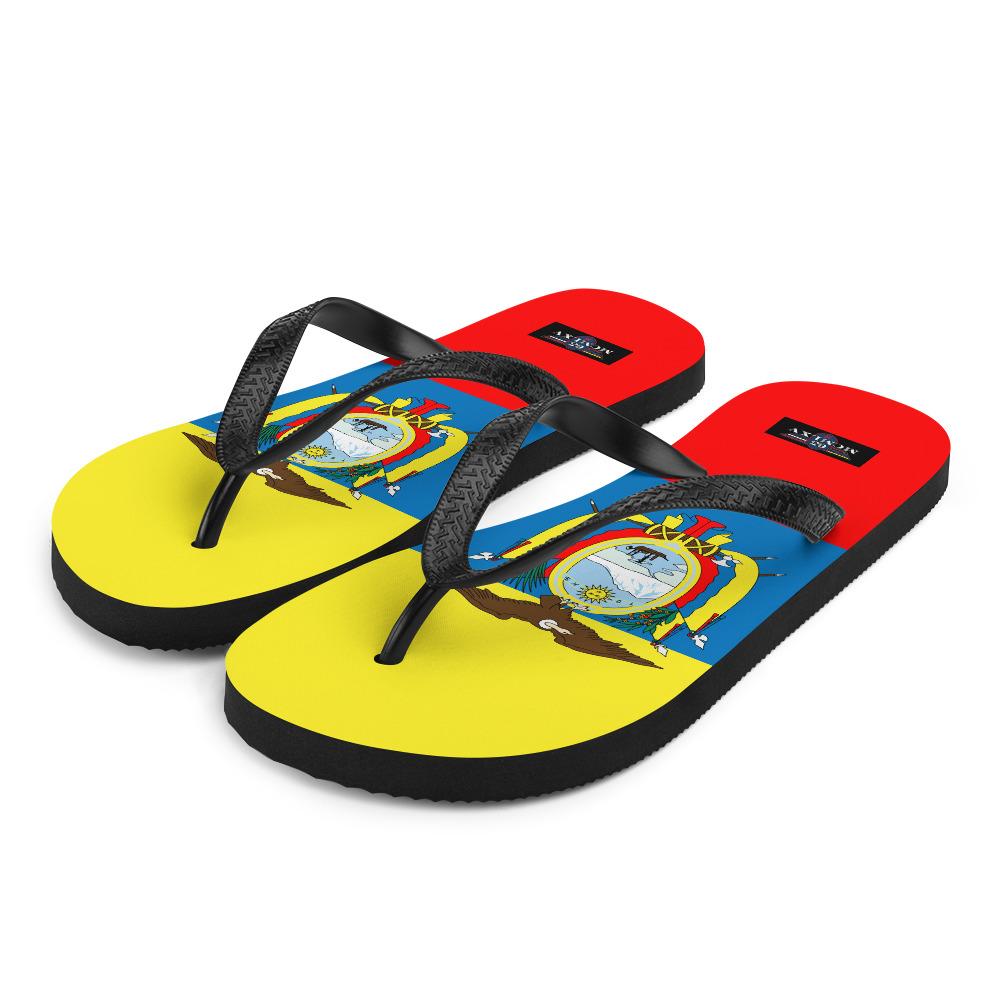 65 MCMLXV Unisex Ecuador Flag Print Flip - Flops - 65mcmlxv