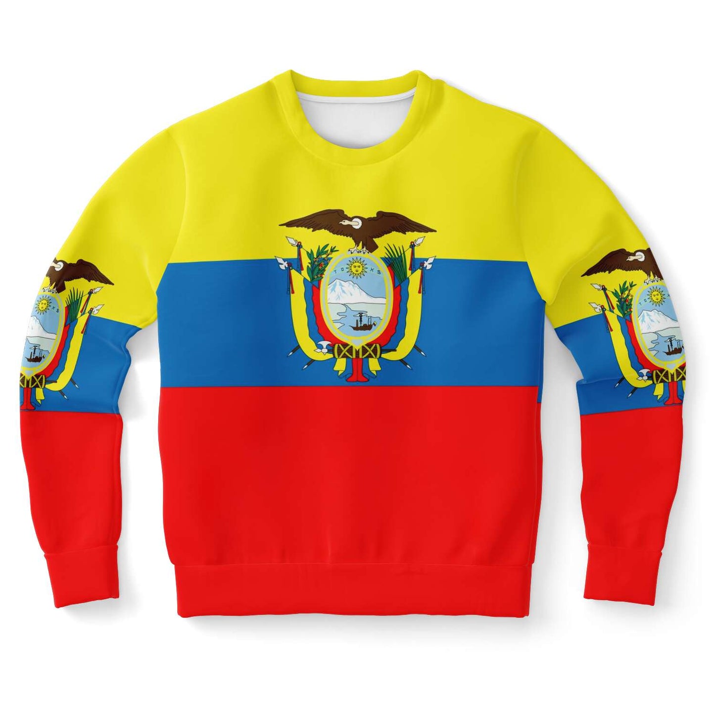 65 MCMLXV Unisex Ecuador Flag Print Sweatshirt - 65mcmlxv