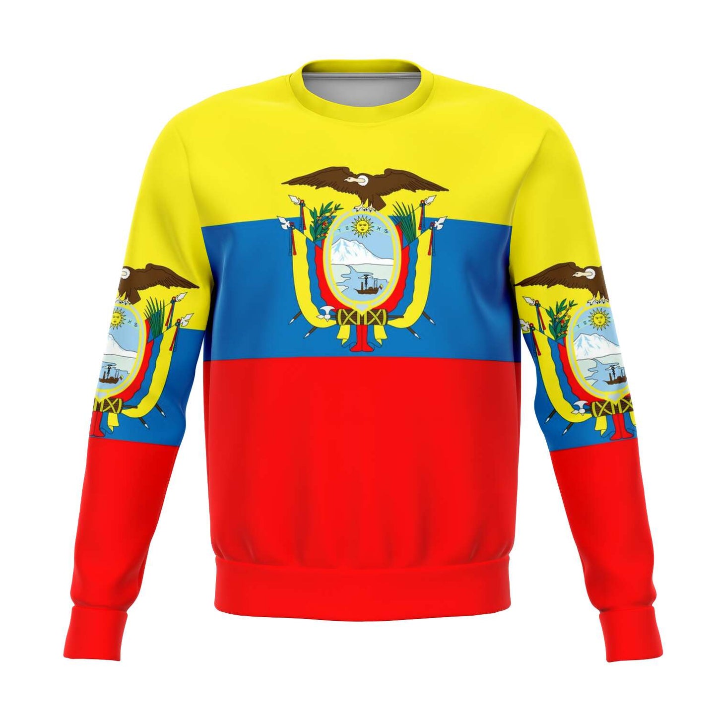 65 MCMLXV Unisex Ecuador Flag Print Sweatshirt - 65mcmlxv