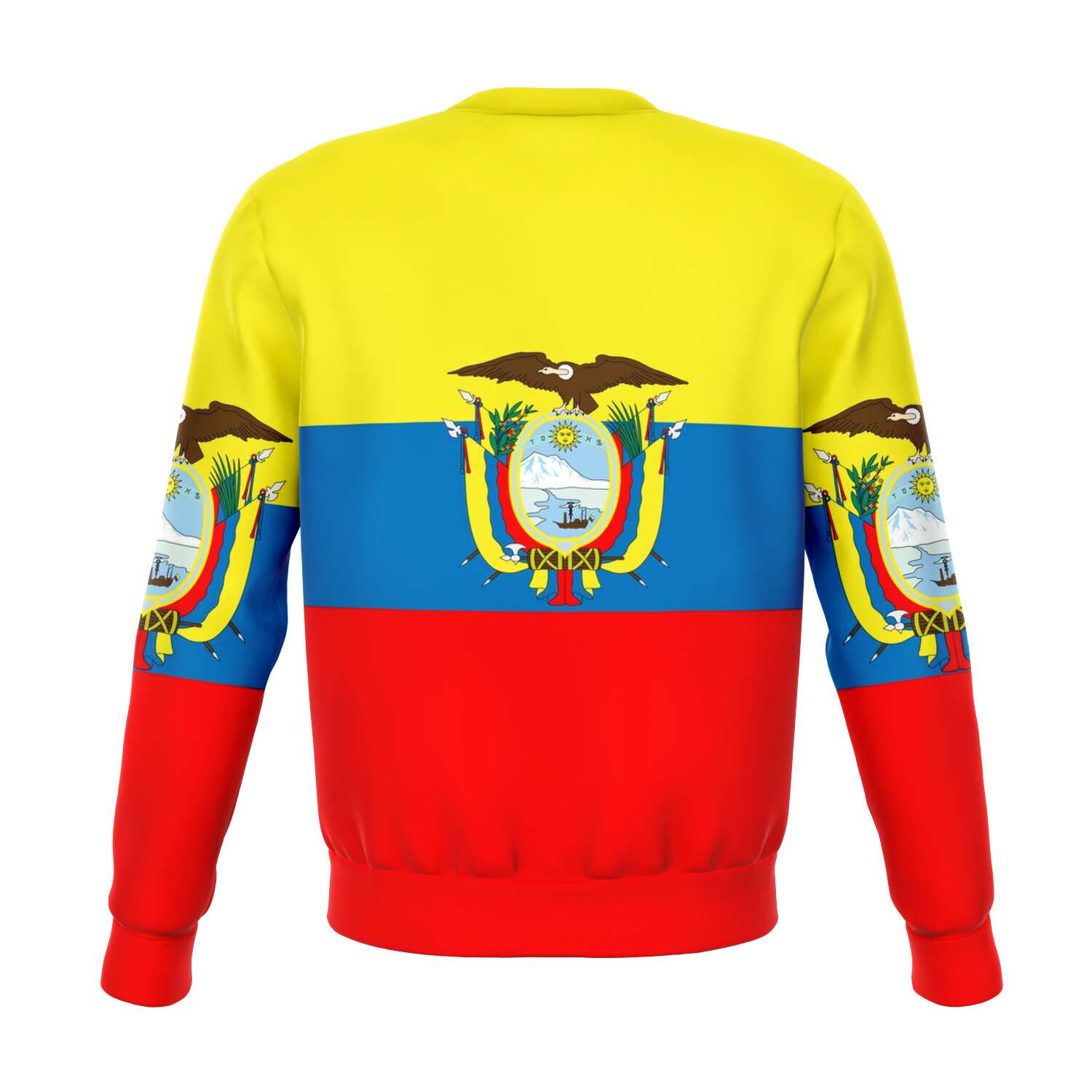 65 MCMLXV Unisex Ecuador Flag Print Sweatshirt - 65mcmlxv