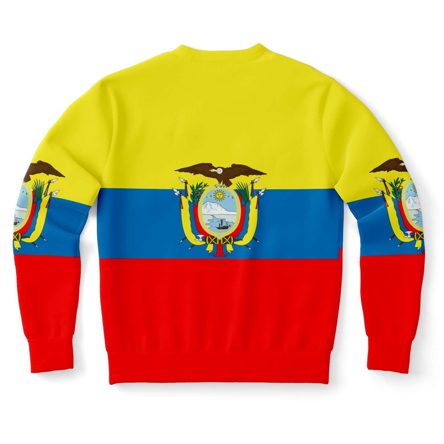 65 MCMLXV Unisex Ecuador Flag Print Sweatshirt - 65mcmlxv
