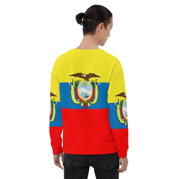 65 MCMLXV Unisex Ecuador Flag Print Sweatshirt - 65mcmlxv
