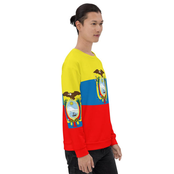65 MCMLXV Unisex Ecuador Flag Print Sweatshirt - 65mcmlxv