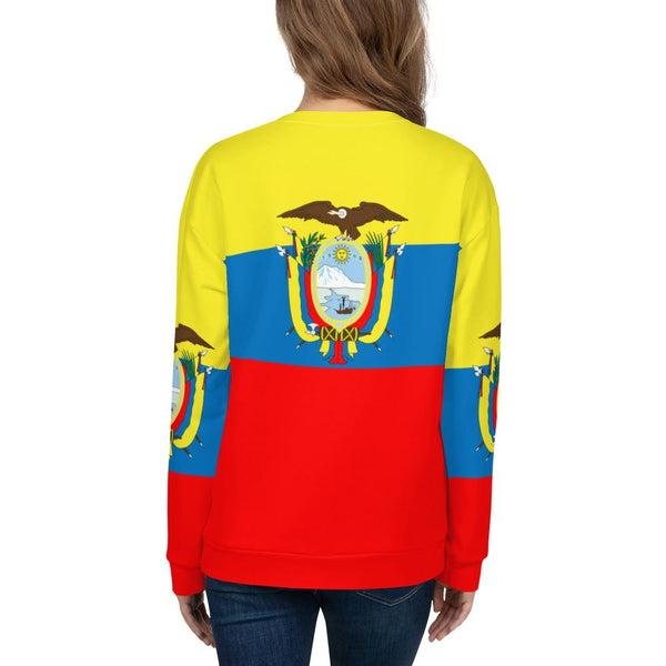 65 MCMLXV Unisex Ecuador Flag Print Sweatshirt - 65mcmlxv