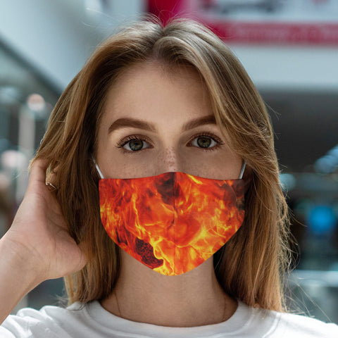 65 MCMLXV Unisex Flame On! Print Face Mask - 65mcmlxv
