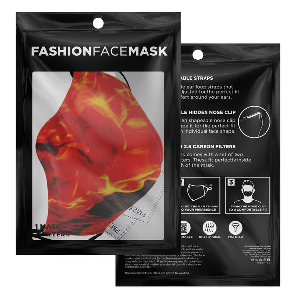 65 MCMLXV Unisex Flame On! Print Face Mask - 65mcmlxv