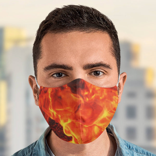 65 MCMLXV Unisex Flame On! Print Face Mask - 65mcmlxv