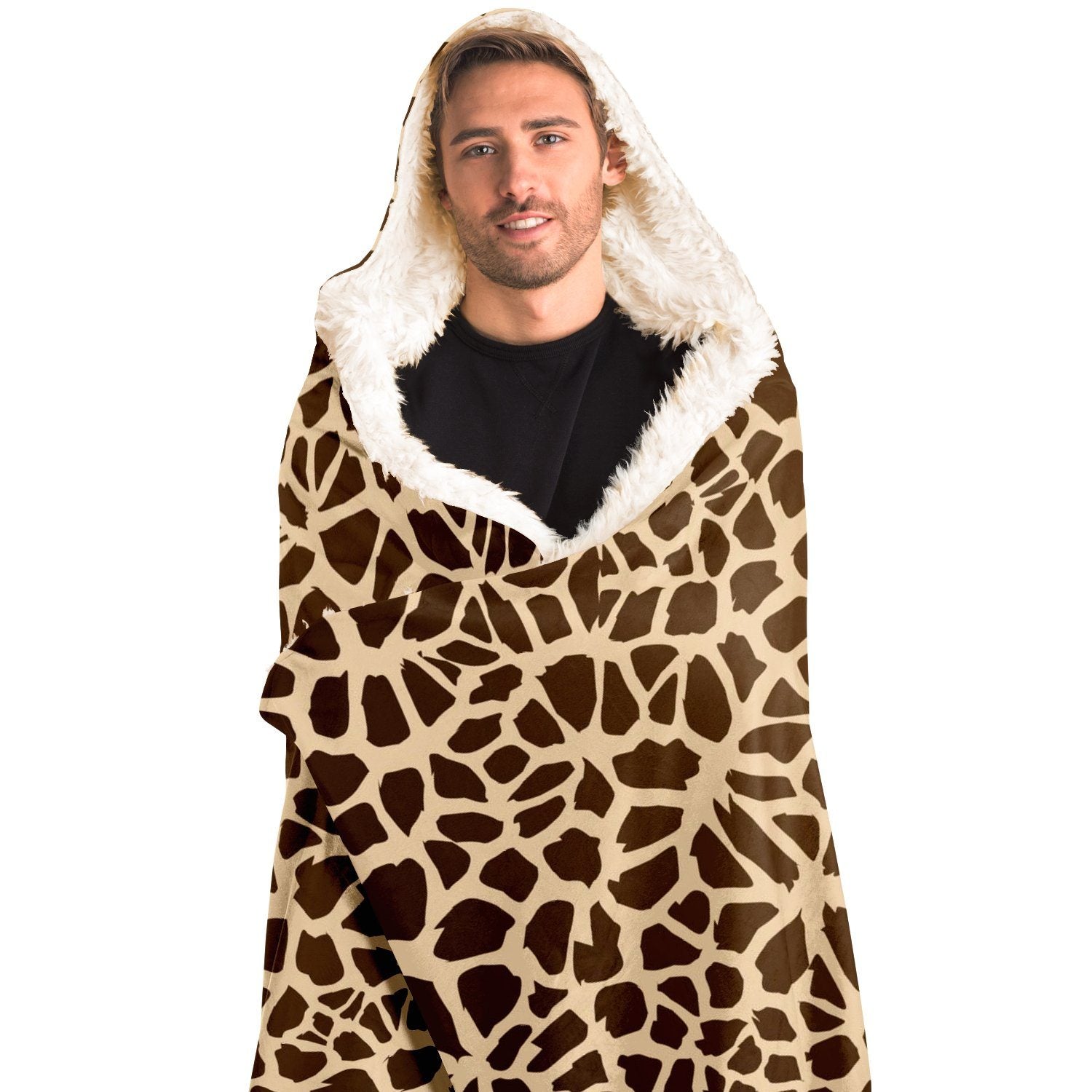 65 MCMLXV Unisex Giraffe Print Hooded Blanket - 65mcmlxv