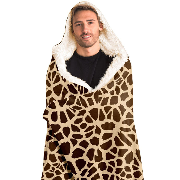 65 MCMLXV Unisex Giraffe Print Hooded Blanket - 65mcmlxv