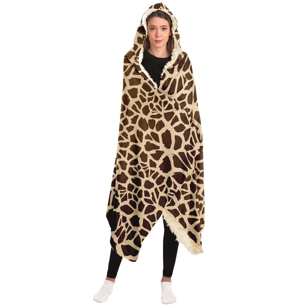 65 MCMLXV Unisex Giraffe Print Hooded Blanket - 65mcmlxv