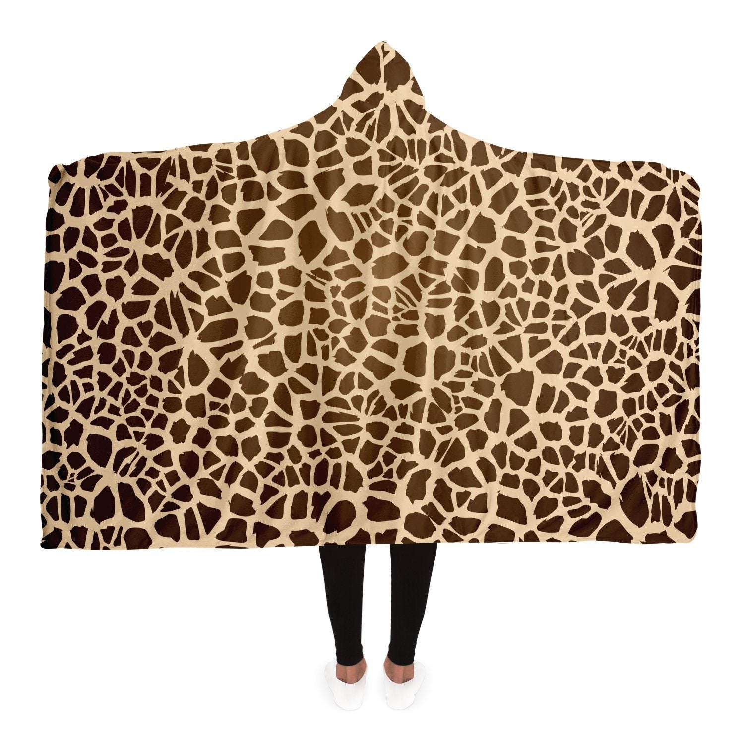 65 MCMLXV Unisex Giraffe Print Hooded Blanket - 65mcmlxv
