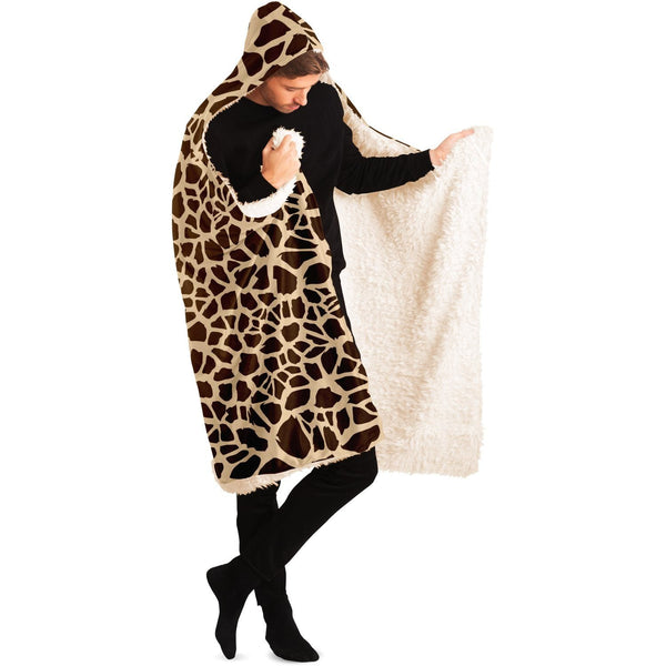 65 MCMLXV Unisex Giraffe Print Hooded Blanket - 65mcmlxv