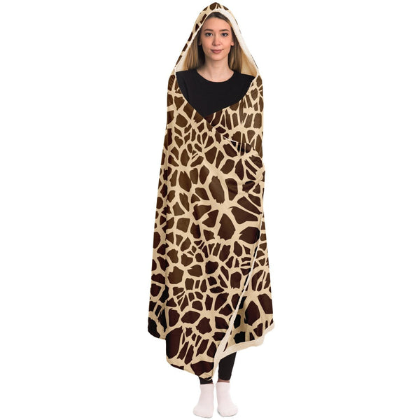 65 MCMLXV Unisex Giraffe Print Hooded Blanket - 65mcmlxv