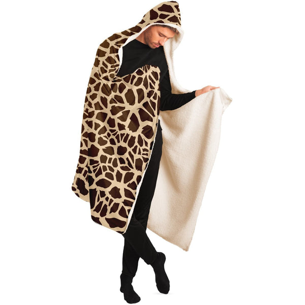 65 MCMLXV Unisex Giraffe Print Hooded Blanket - 65mcmlxv