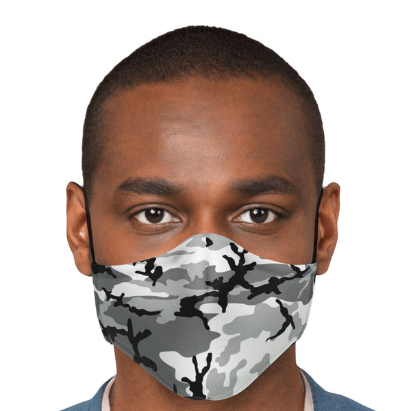 65 MCMLXV Unisex Grey Camouflage Print Face Mask - 65mcmlxv