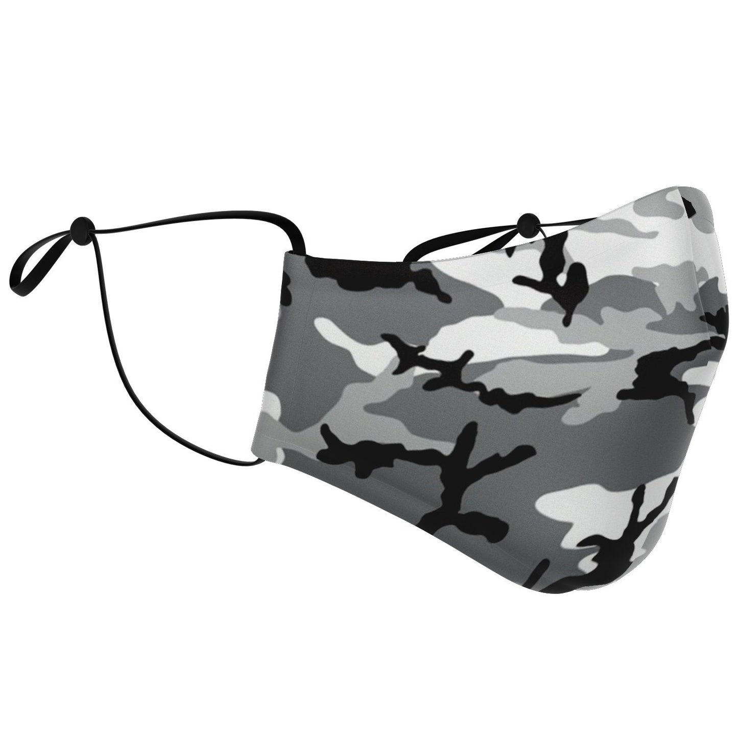 65 MCMLXV Unisex Grey Camouflage Print Face Mask - 65mcmlxv