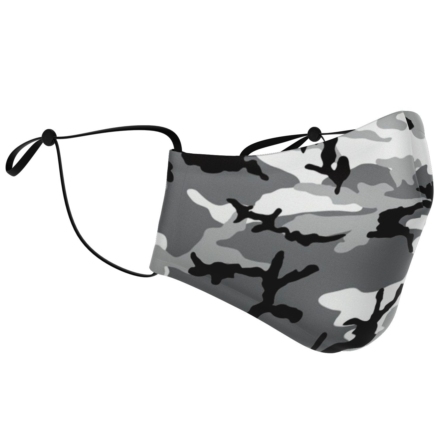 65 MCMLXV Unisex Grey Camouflage Print Face Mask - 65mcmlxv