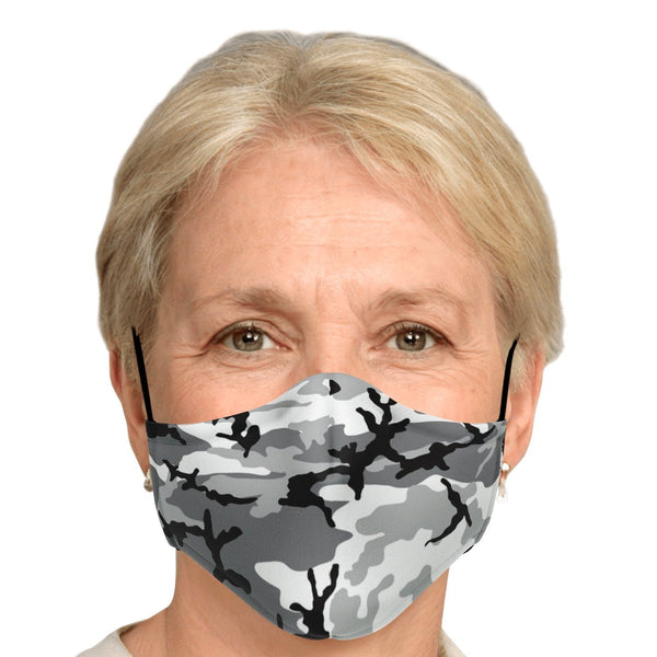 65 MCMLXV Unisex Grey Camouflage Print Face Mask - 65mcmlxv