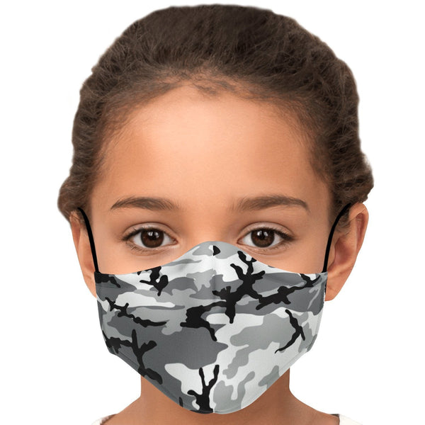 65 MCMLXV Unisex Grey Camouflage Print Face Mask - 65mcmlxv