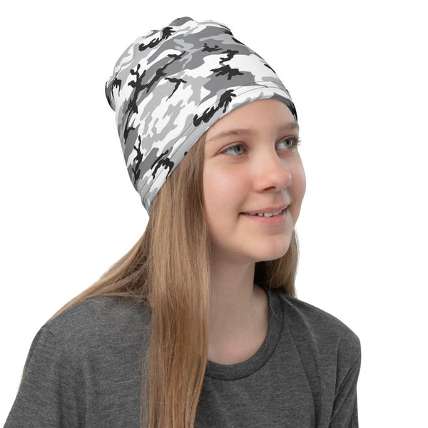 65 MCMLXV Unisex Grey Camouflage Print Neck Gaiter - 65mcmlxv